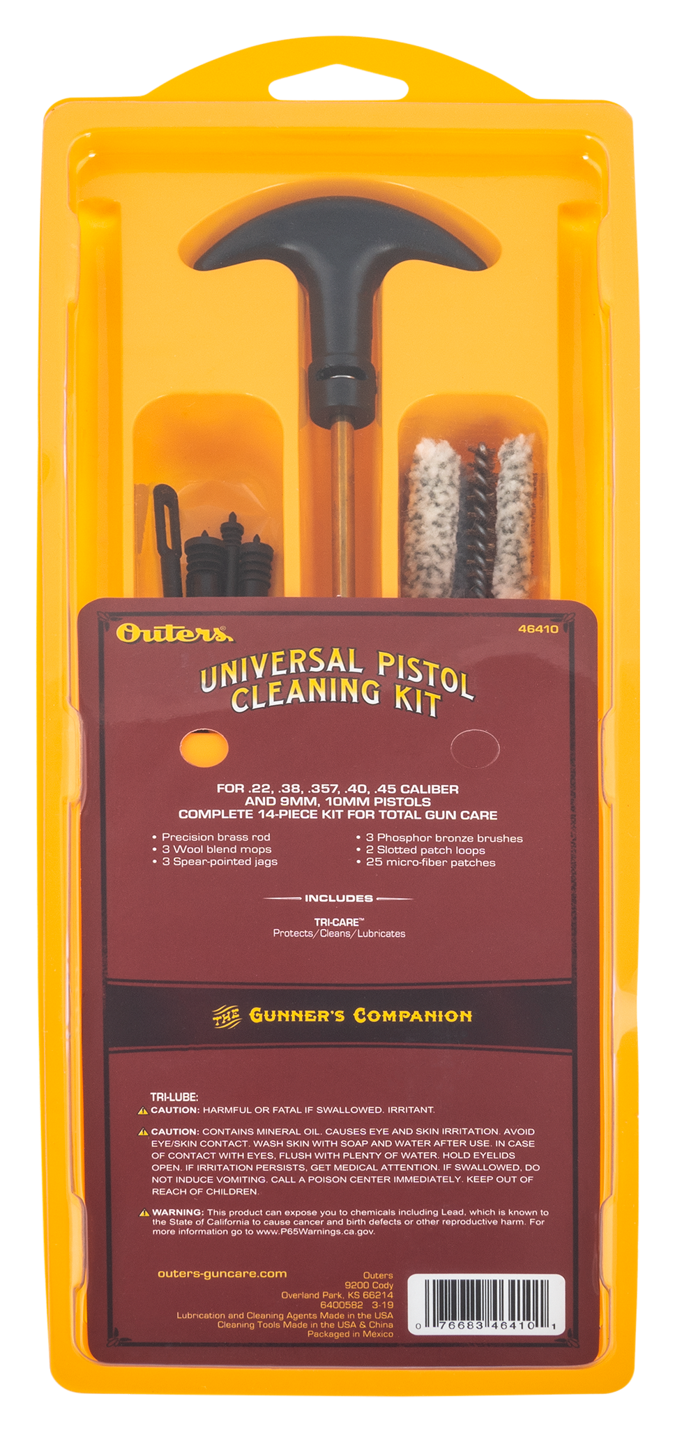 Outers Universal Pistol Cleaning Kit Bass Pro Shops
